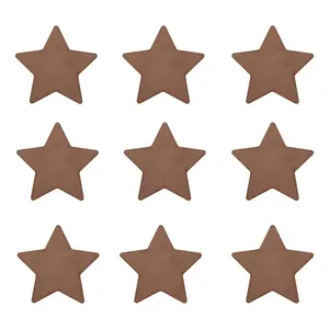 اسلایس چوبی مدل ستاره فانتزی کد 10cm مجموعه 9 عددی