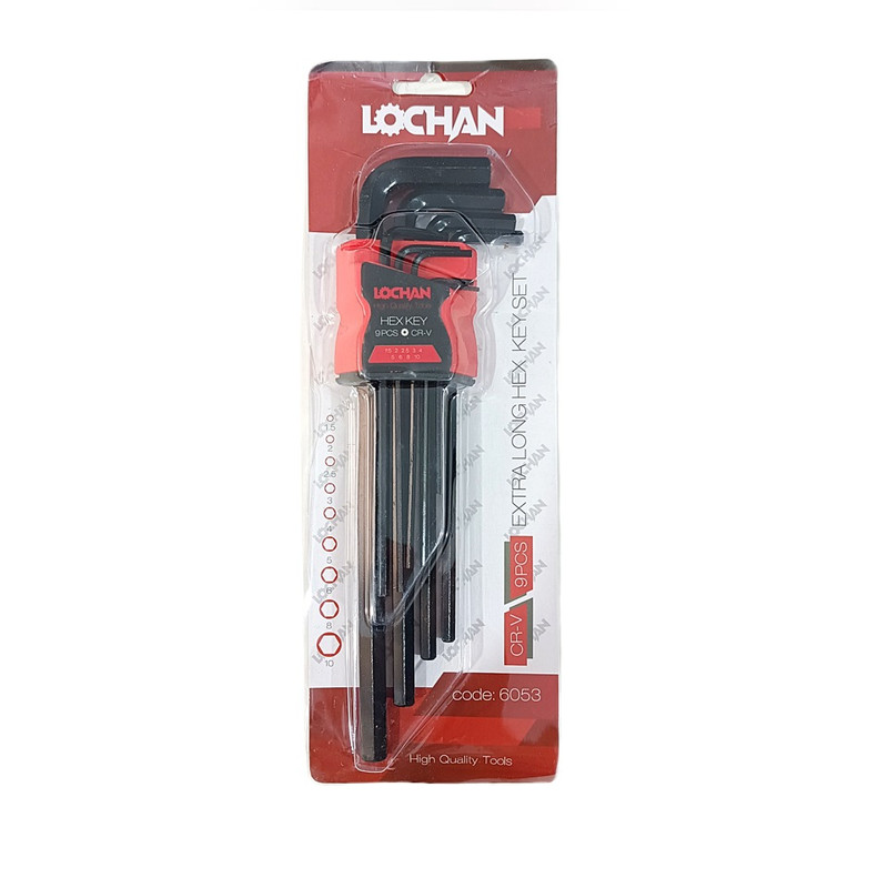 آچار آلن فوق بلند لوچان مدل 6053 مجموعه 9 عددی آچار آلن فوق بلند لوچان مدل 6053 مجموعه 9 عددی