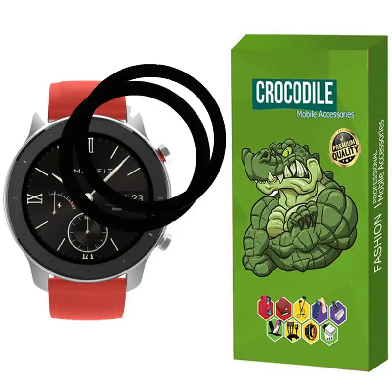 محافظ صفحه نمایش کروکودیل مدل C-PWM مناسب برای ساعت هوشمند امیزفیت GTR 42mm بسته 2 عددی