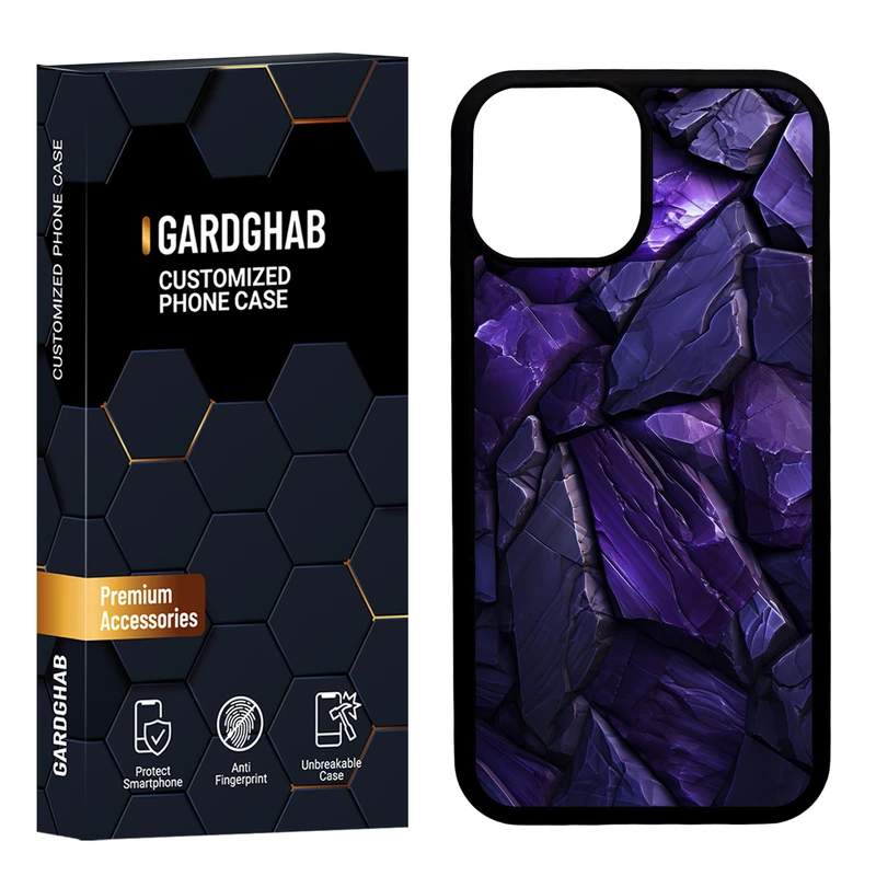 کاور گارد قاب مدل دورژله ای پشت گلس ساده مناسب برای گوشی موبایل اپل iPhone 13 Mini