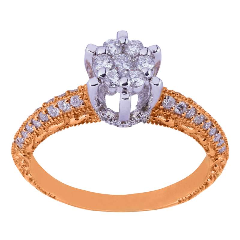 انگشتر طلا 18 عیار زنانه مدل FL 001024