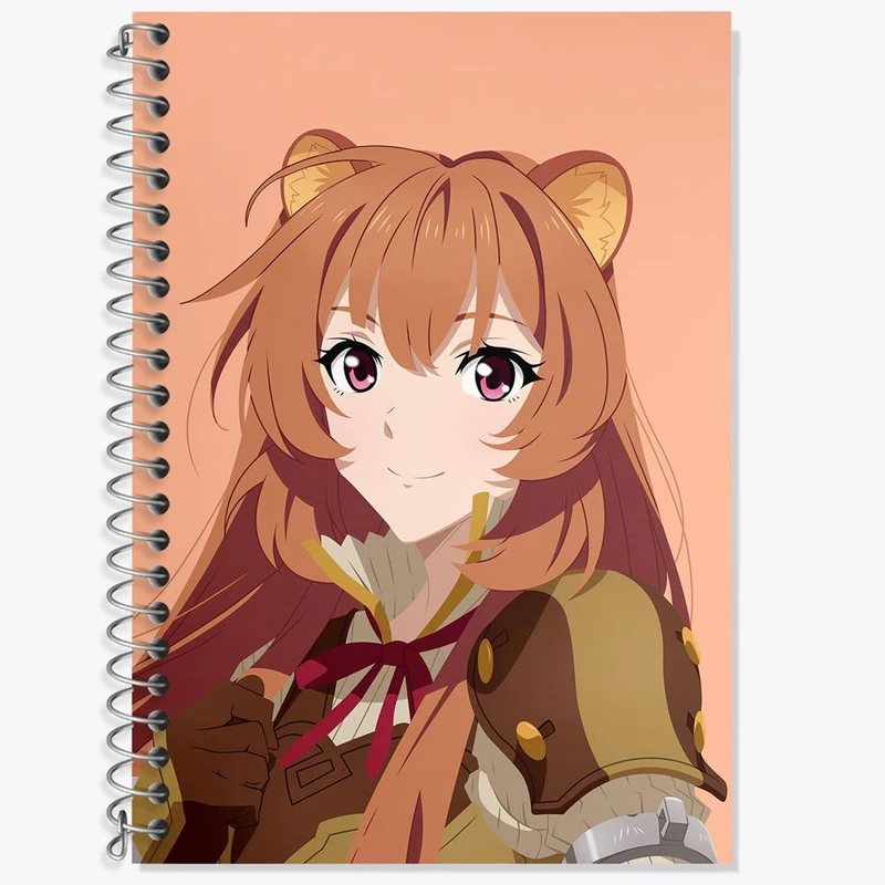 دفتر زبان 50 برگ خندالو مدل دو خط طرح رافتالیا انیمه ظهور قهرمان سپر کد 15929