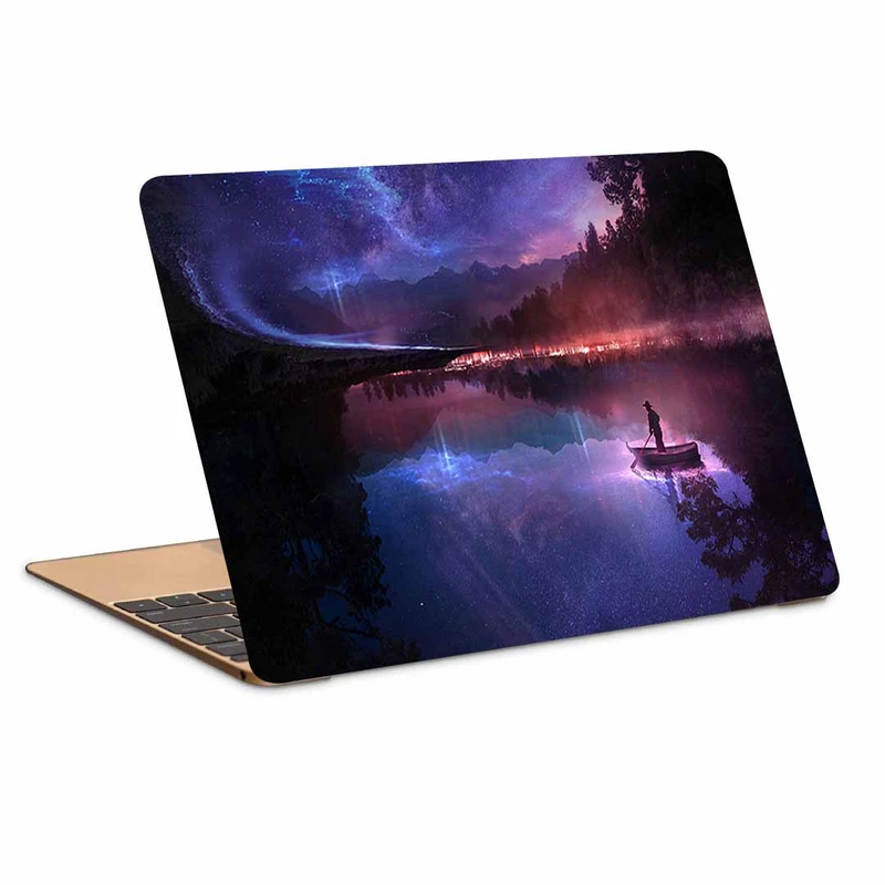 استیکر لپ تاپ طرح boat river loneliness کد N-60 مناسب برای لپ تاپ 15.6 اینچ