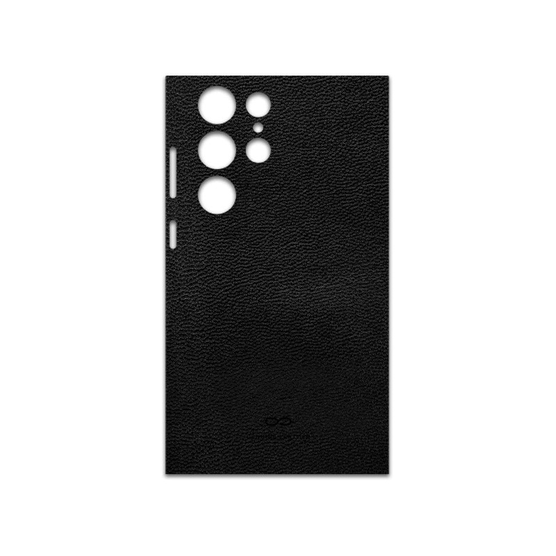 برچسب پوششی ماهوت مدل Black-Leather مناسب برای گوشی موبایل سامسونگ Galaxy S23 Ultra