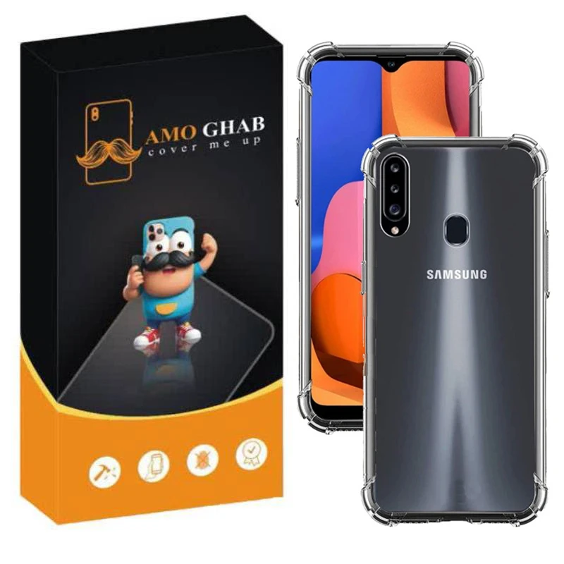کاور عمو قاب مدل Crystal مناسب برای گوشی موبایل سامسونگ Galaxy A20s