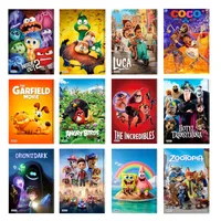 دفتر مشق 100 برگ آلبالو مدل انیمیشن کودکانه بسته 12 عددی