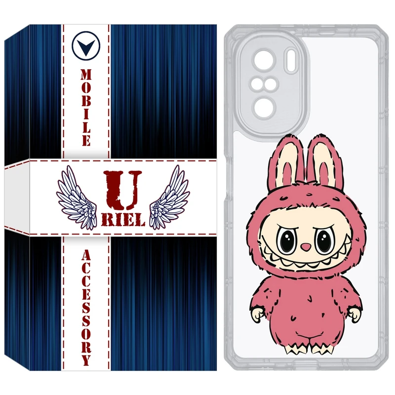 کاور یوریل مدل Clear کد 149 طرح لبوبو Labubu مناسب برای گوشی موبایل شیائومی Poco F3 / Redmi K40 / Mi 11i