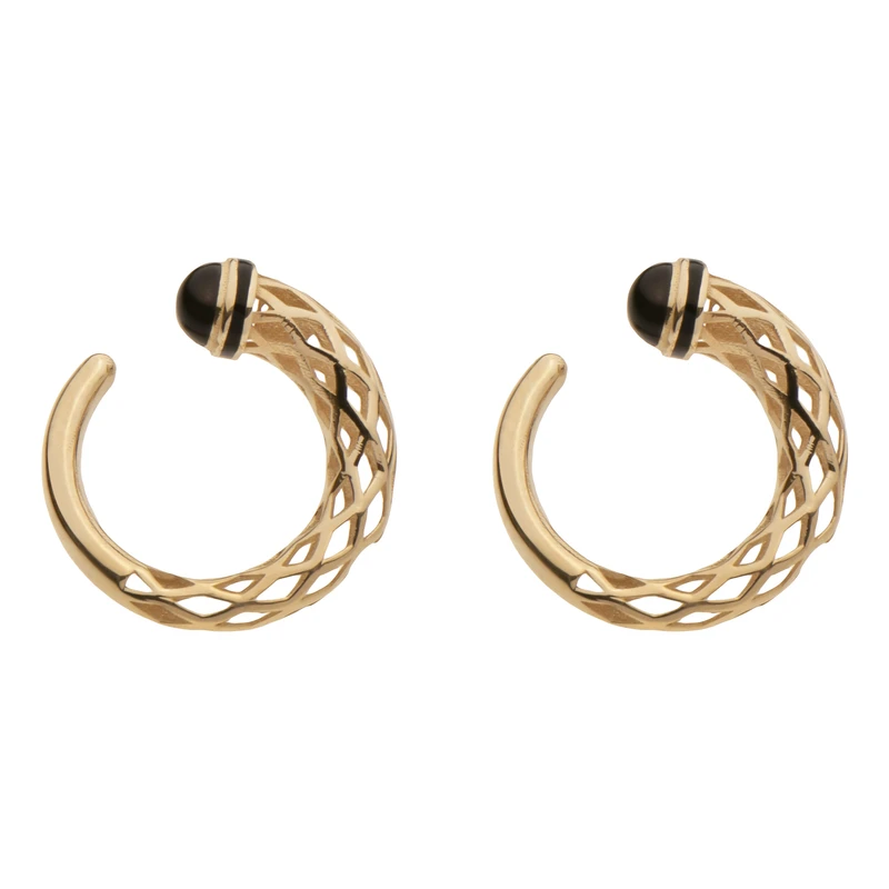 گوشواره میخی طلا 18 عیار زنانه گلدم مدل مینا E-3070064