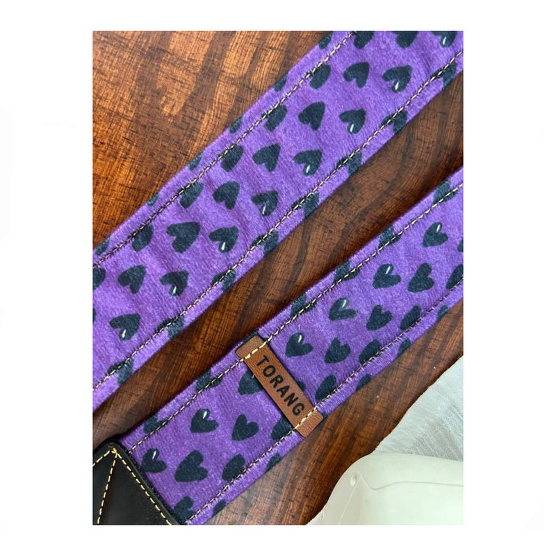 بند گردنی دوربین عکاسی ترنگ طرح purple heart کد 02