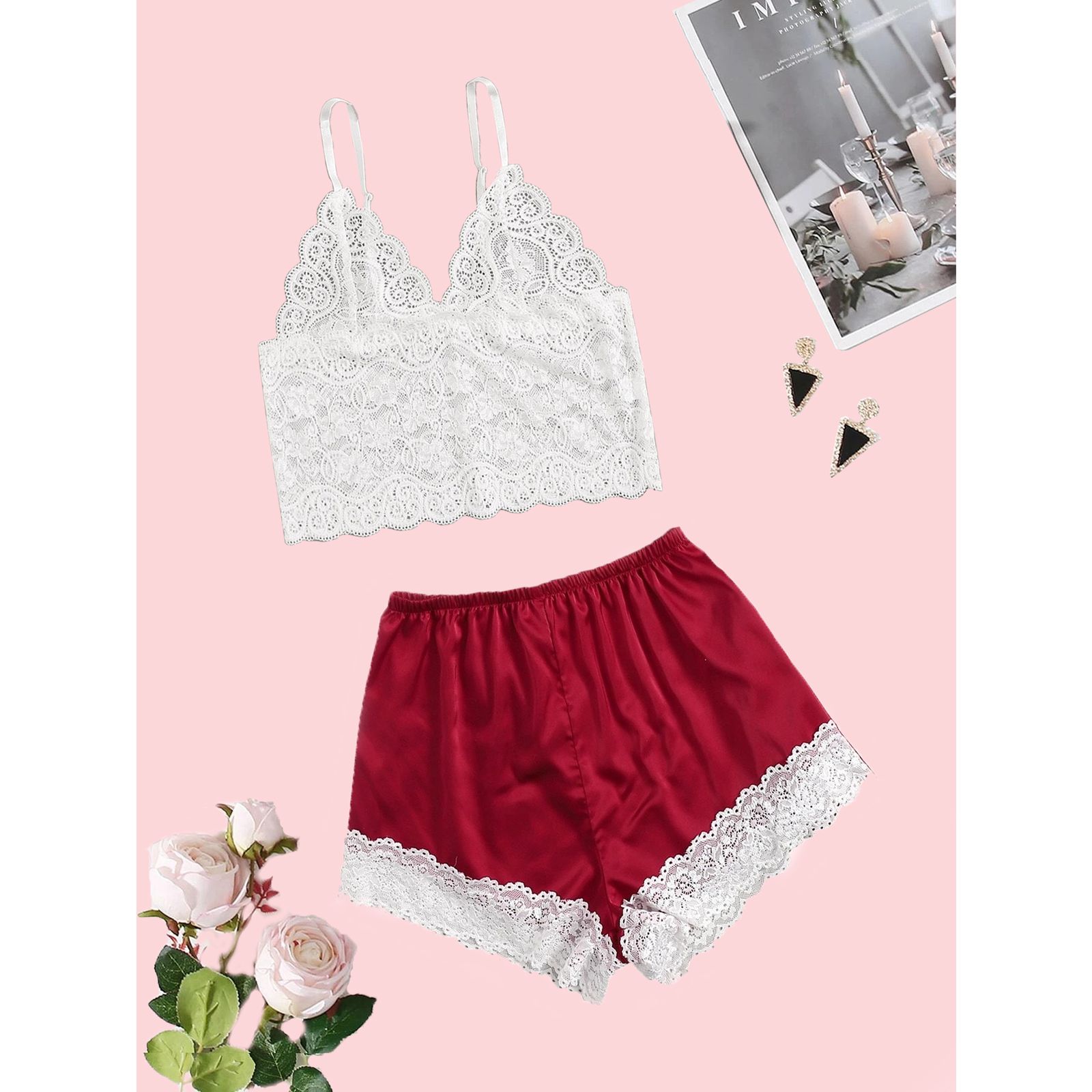 لباس خواب زنانه تویین مدل T-901-55 - - 2