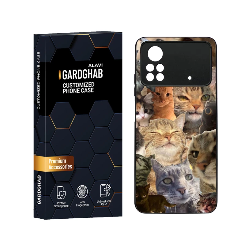 کاور گارد قاب علوی مدل دورژله ای حیوانات مناسب برای گوشی موبایل شیائومی Poco X4 Pro