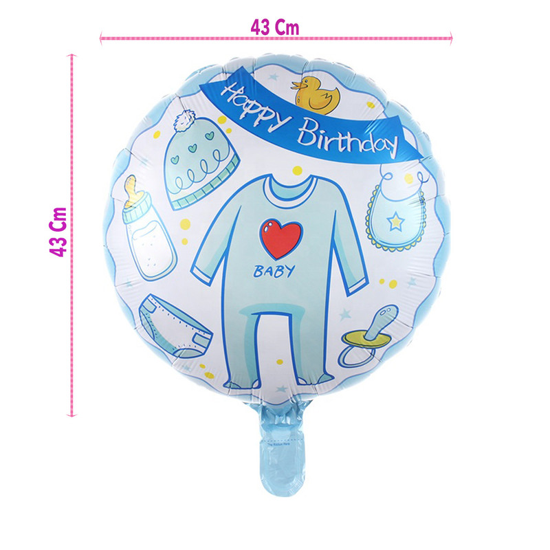 بادکنک فویلی لاکی بالونز مدل happy birthday طرح نوزاد پسر بادکنک فویلی لاکی بالونز مدل happy birthday طرح نوزاد پسر
