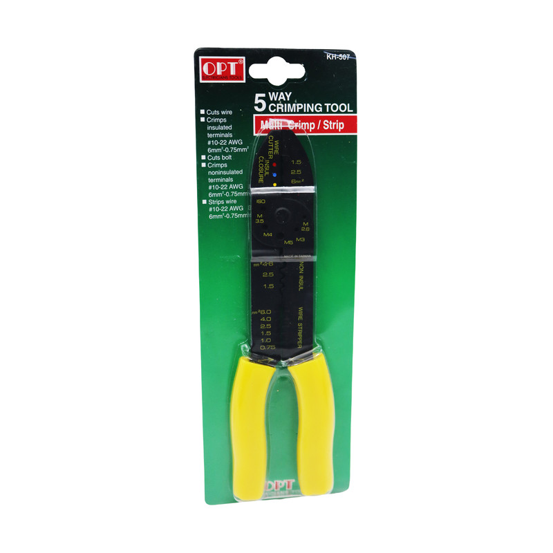 انبر پرس سرسیم او پی تی مدل 5 کاره کد YP-KH-507-23CM سایز 9 اینچ