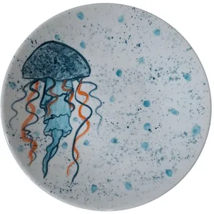 بشقاب سرامیکی مدل عروس دریایی 803