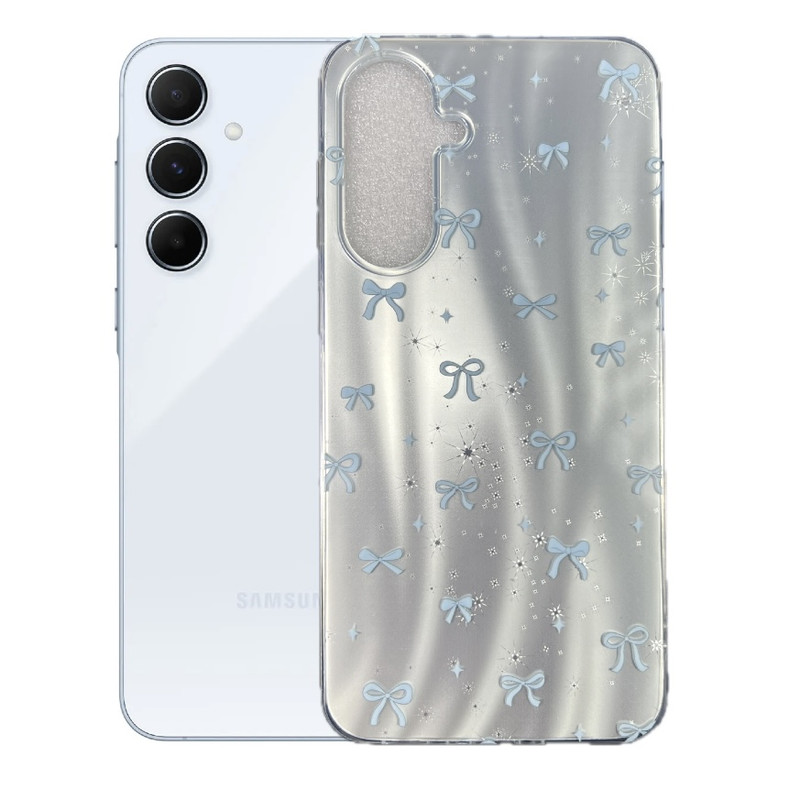 کاور طرح پاپیون آسمانی مناسب برای گوشی موبایل سامسونگ Galaxy A36