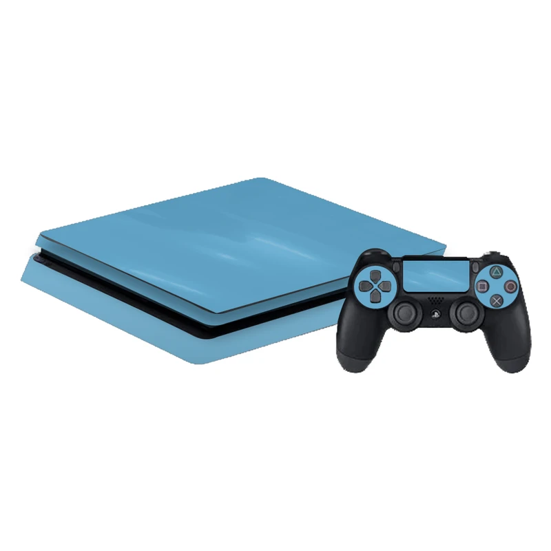  برچسب کنسول بازی پلی استیشن 4 slim مهدیار مدل Manchester Blue کد p4s002b 