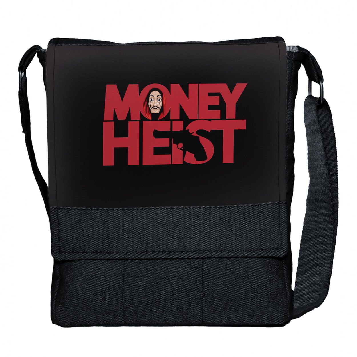 کیف رودوشی چی چاپ طرح سریال Money heist کد 65610 -  - 1