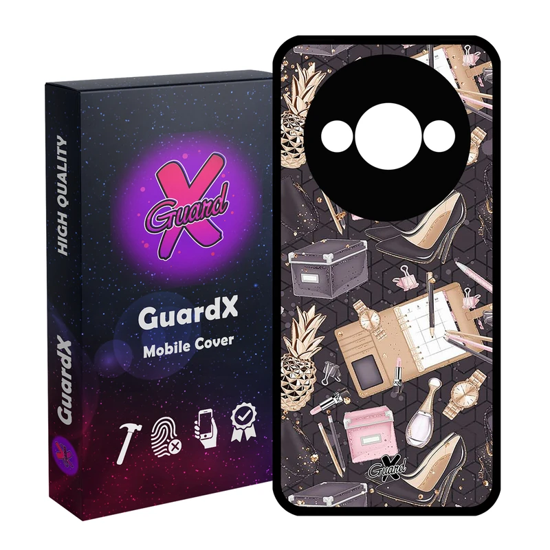 کاور گارد ایکس طرح دخترانه مدل Glass10310 مناسب برای گوشی موبایل شیائومی Redmi A3 4G/ A3X 4G/ Poco C61