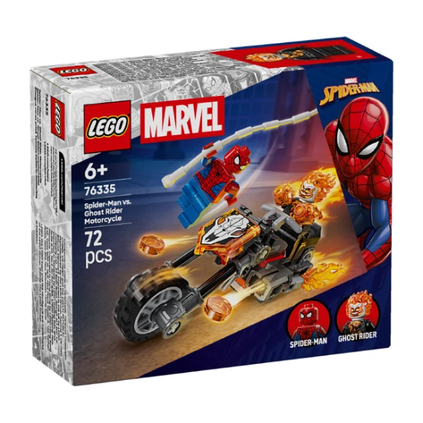 لگو 72 تکه سری مارول مدل Spider Man vs. Ghost Rider Motorcycle 76335