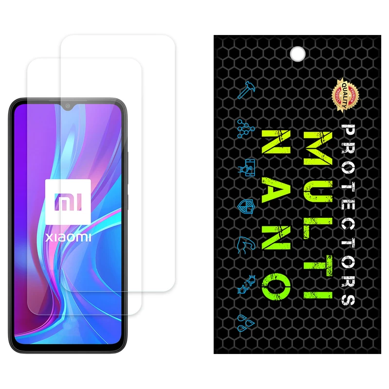 محافظ صفحه نمایش شفاف مولتی نانو مدل X-S2N مناسب برای گوشی موبایل شیائومی Redmi 9C NFC بسته دو عددی