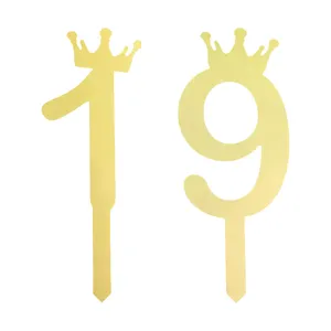 تاپر کیک هانستو مدل عدد 19 کد TPN19 مجموعه 2 عددی