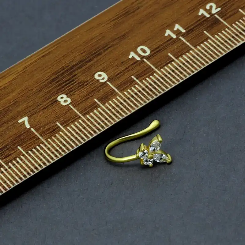 پیرسینگ بینی زنانه رستاخیز مدل فیک نگینی کد zrk-ps25