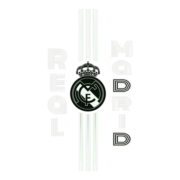 استیکر پارچه و لباس پاد آفرین مدل رئال مادرید کد 4524