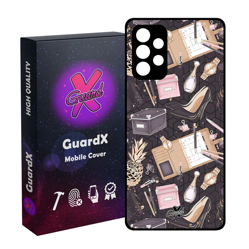 کاور گارد ایکس طرح دخترانه مدل Glass10310 مناسب برای گوشی موبایل سامسونگ Galaxy A72