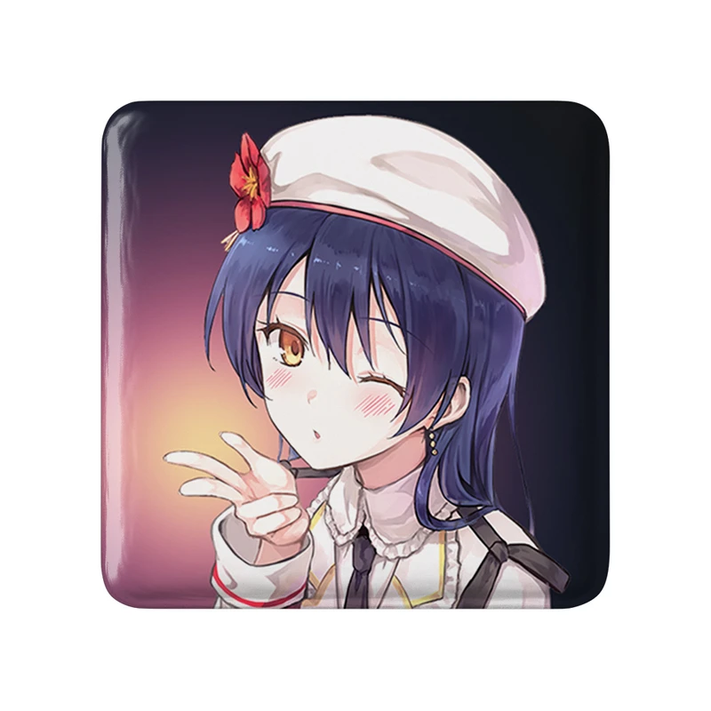 مگنت خندالو طرح اومی سونادا انیمه لاو لایو Love Live  مدل مربعی کد 18306