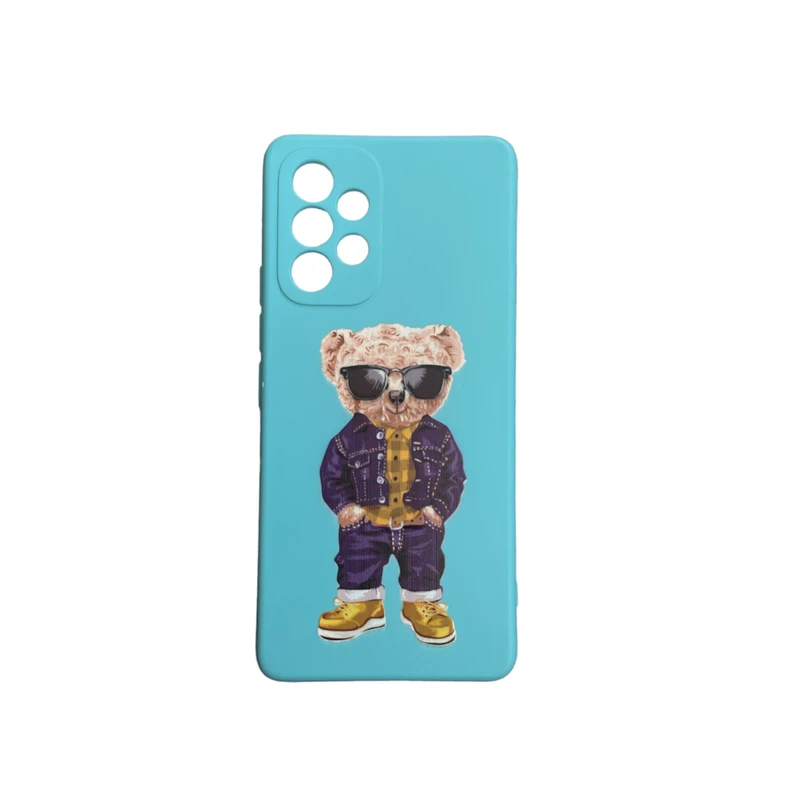 كاور مدل سیلیکون طرح تدی كد 34345 مناسب برای گوشی موبایل سامسونگ Galaxy A73