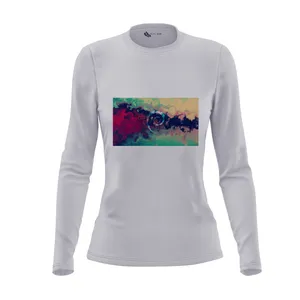 تی شرت آستین بلند زنانه مدل آبرنگ