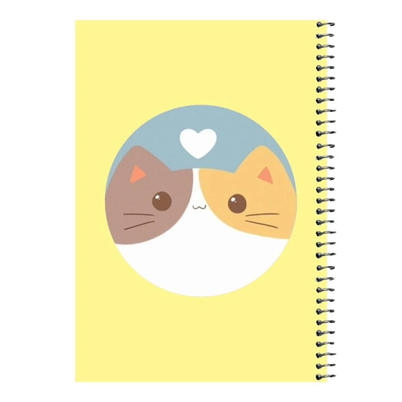 دفتر مشق 80 برگ اس جی مدل گربه کد۱  