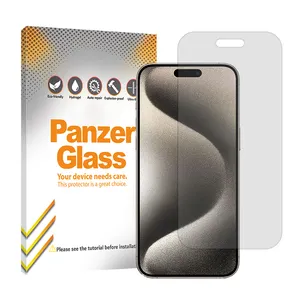 Panzer Glass Resistant model transparent screen protector suitable for Apple iPhone 15 Pro Max mobile phone