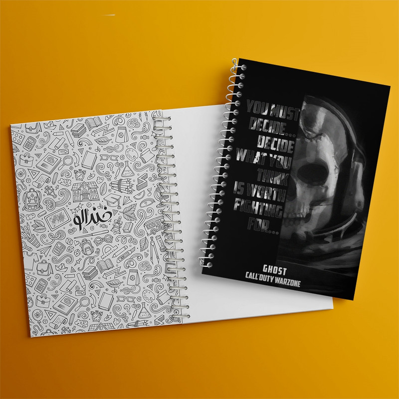 دفتر مشق 100 برگ خندالو طرح کال اف دیوتی (Call of duty) کد F290