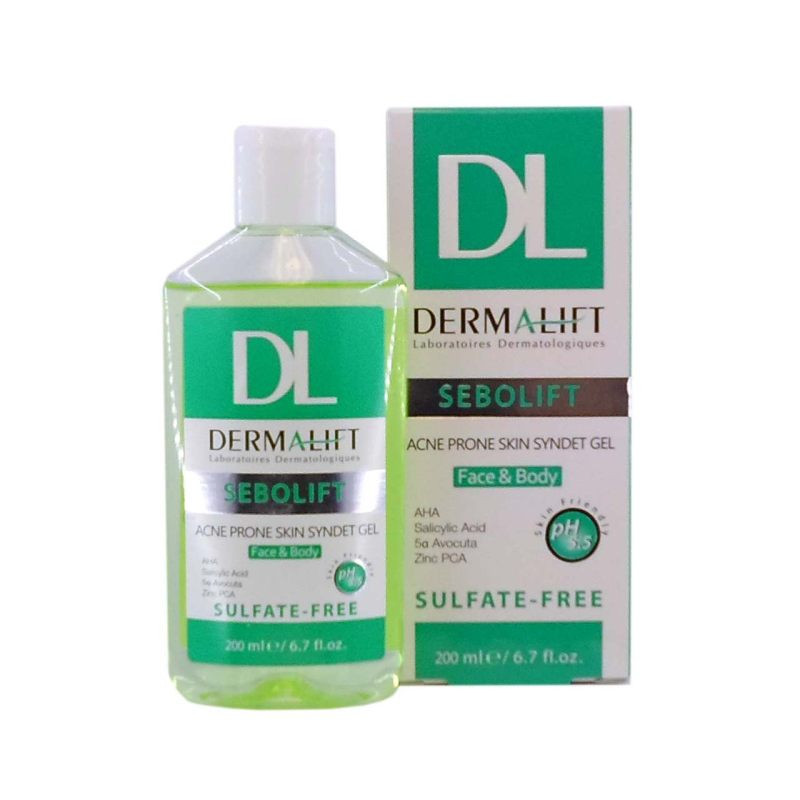 ژل شستشو صورت درمالیفت مدل سبولیفت حجم 200 میلی لیتر بسته 2 عددی