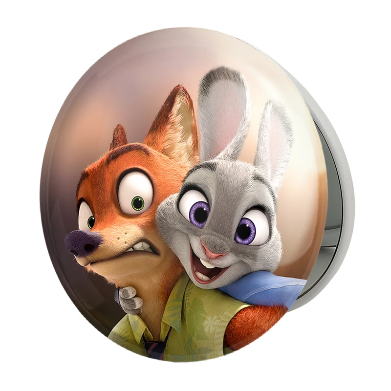 آینه جیبی خندالو طرح انیمیشن زوتوپیا  مدل تاشو کد 1021 