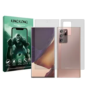 King Kong Tough model transparent screen protector suitable for Samsung Galaxy Note 20 Ultra 5G mobile phone along with the back protector