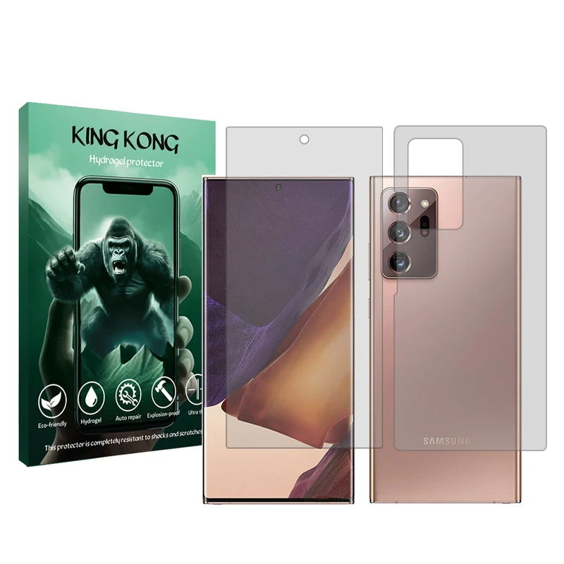 محافظ صفحه نمایش شفاف کینگ کونگ مدل Tough مناسب برای گوشی موبایل سامسونگ Galaxy Note 20 Ultra 5G به همراه محافظ پشت گوشی