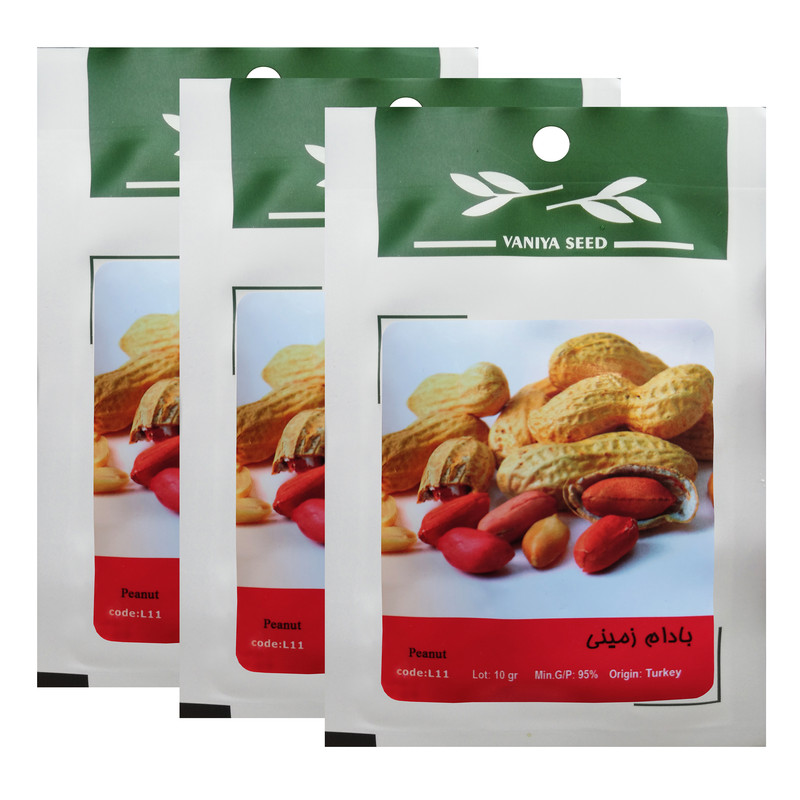 بذر بادام زمینی وانیا سید کد L12 مجموعه 3 عددی