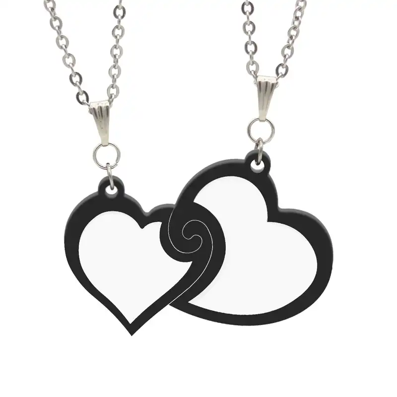 گردنبند مدل عشق و دوستی کد NL7071 مجموعه 2 عددی