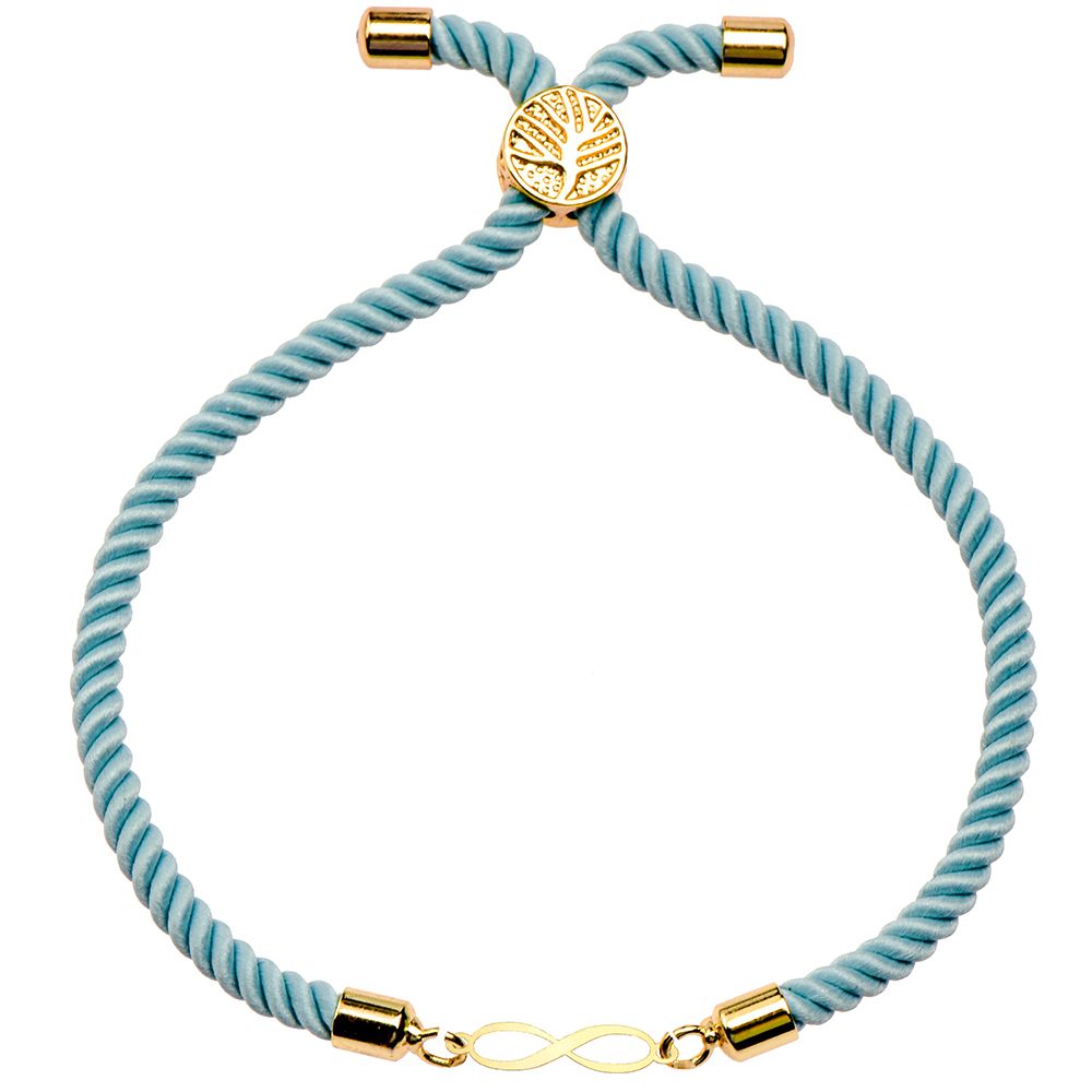 دستبند طلا 18 عیار زنانه کرابو طرح بینهایت مدل Kr1560 -  - 1