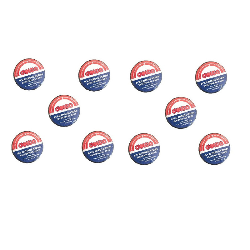 نوار چسب برق دلتا مدل 608 مجموعه 10عددی نوار چسب برق دلتا مدل 608 مجموعه 10عددی