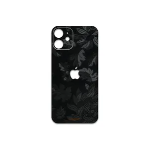 MAHOOT Black-Wildflower Cover Sticker for Apple iPhone 12 mini