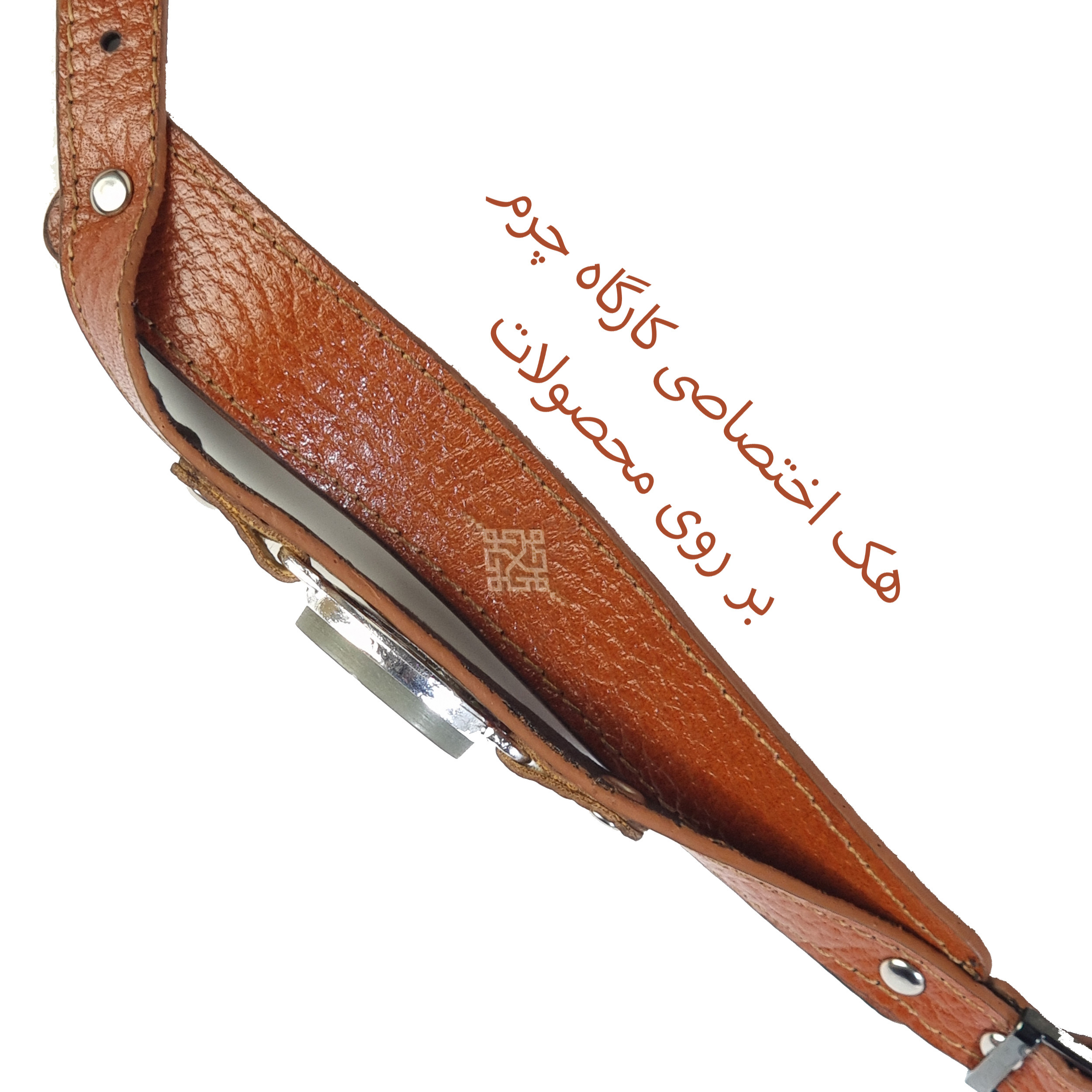 دستبند مدل چرم و سنگ طبیعی یشم طرح سوره فلق کد 114