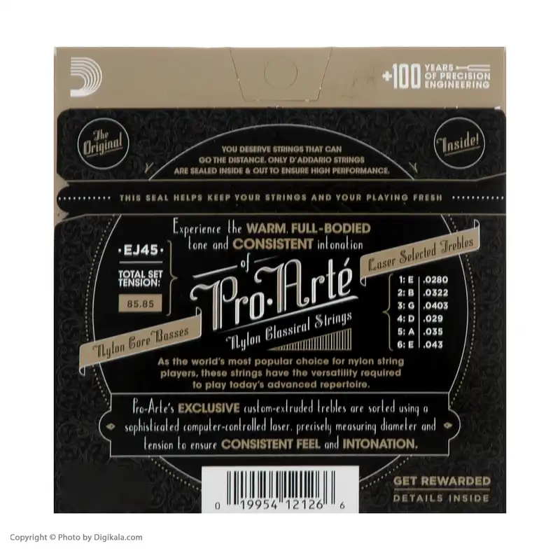 سیم گیتار کلاسیک داداریو مدل EJ45