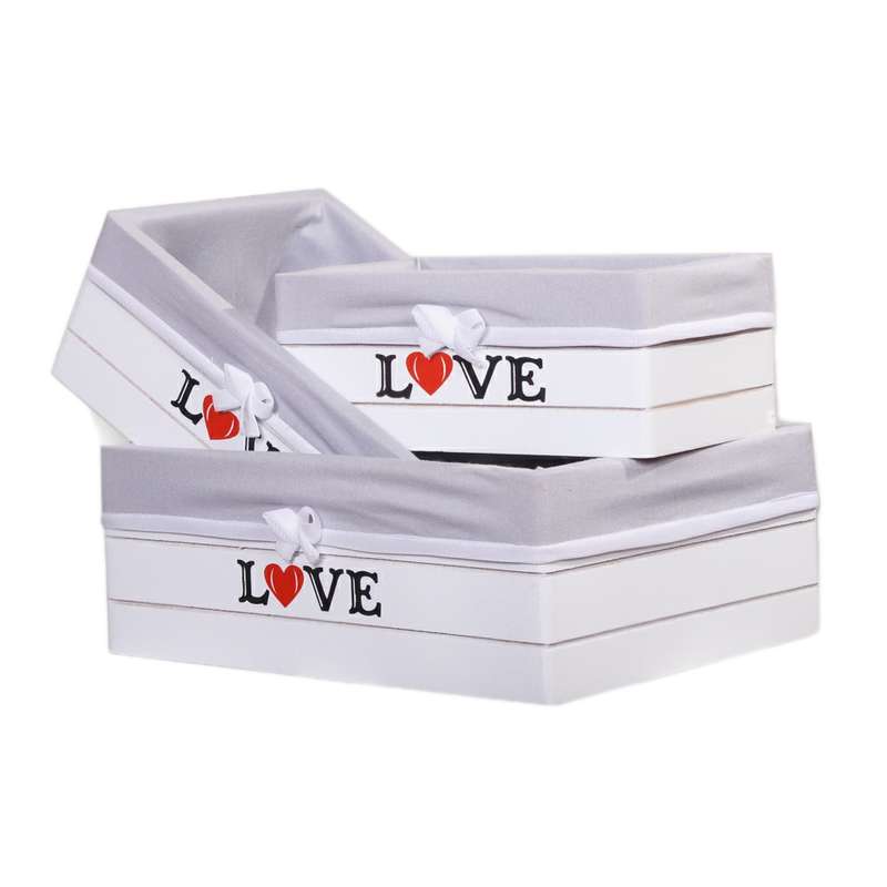 باکس نظم دهنده مدل LOVE مجموعه 3 عددی