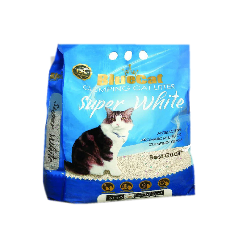 خاک بستر گربه بلوکت مدل گرانولی SUPER WHITE وزن 10 کیلوگرم