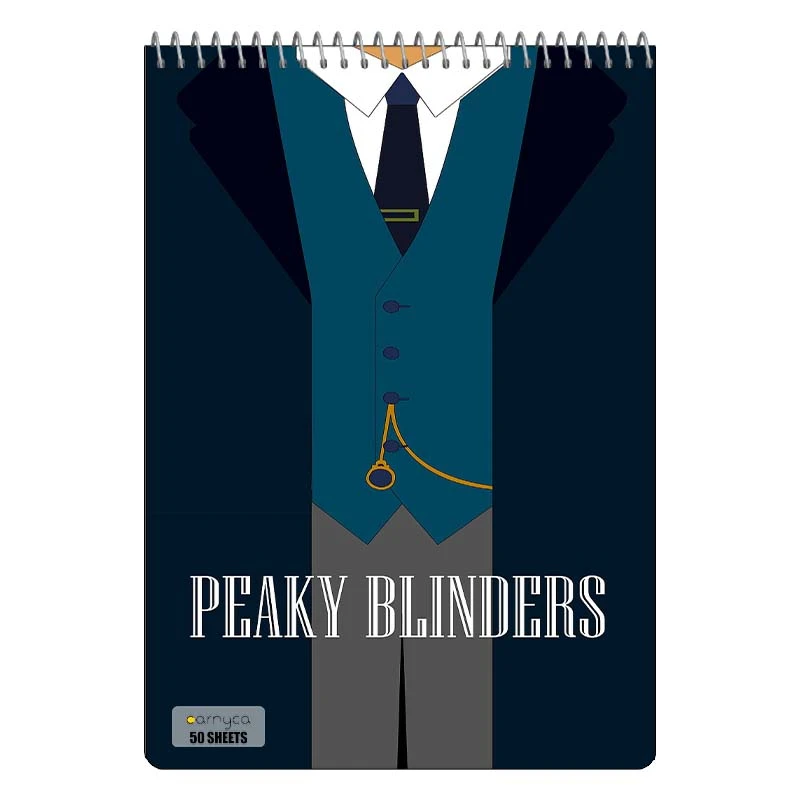 دفتر نقاشی 50 برگ سیمی کارنیکا طرح پیکی بلایندرز Peaky Blinders کد 16726
