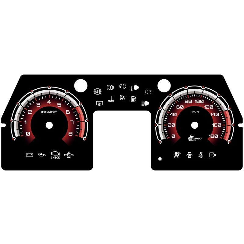 صفحه کیلومتر خودرو گاندو کد 02 مناسب برای پراید 131