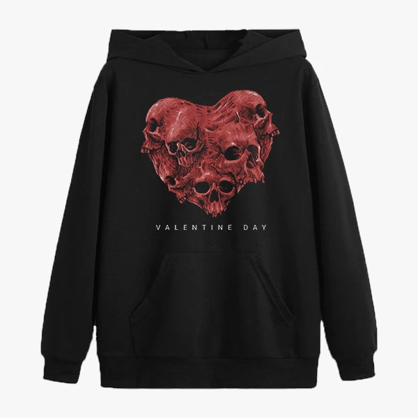 هودی مردانه مدل قلب اسکلت کد  z235